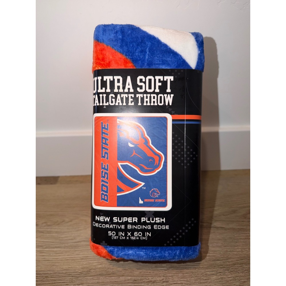 Boise state throw blanket 50 x 60 "
